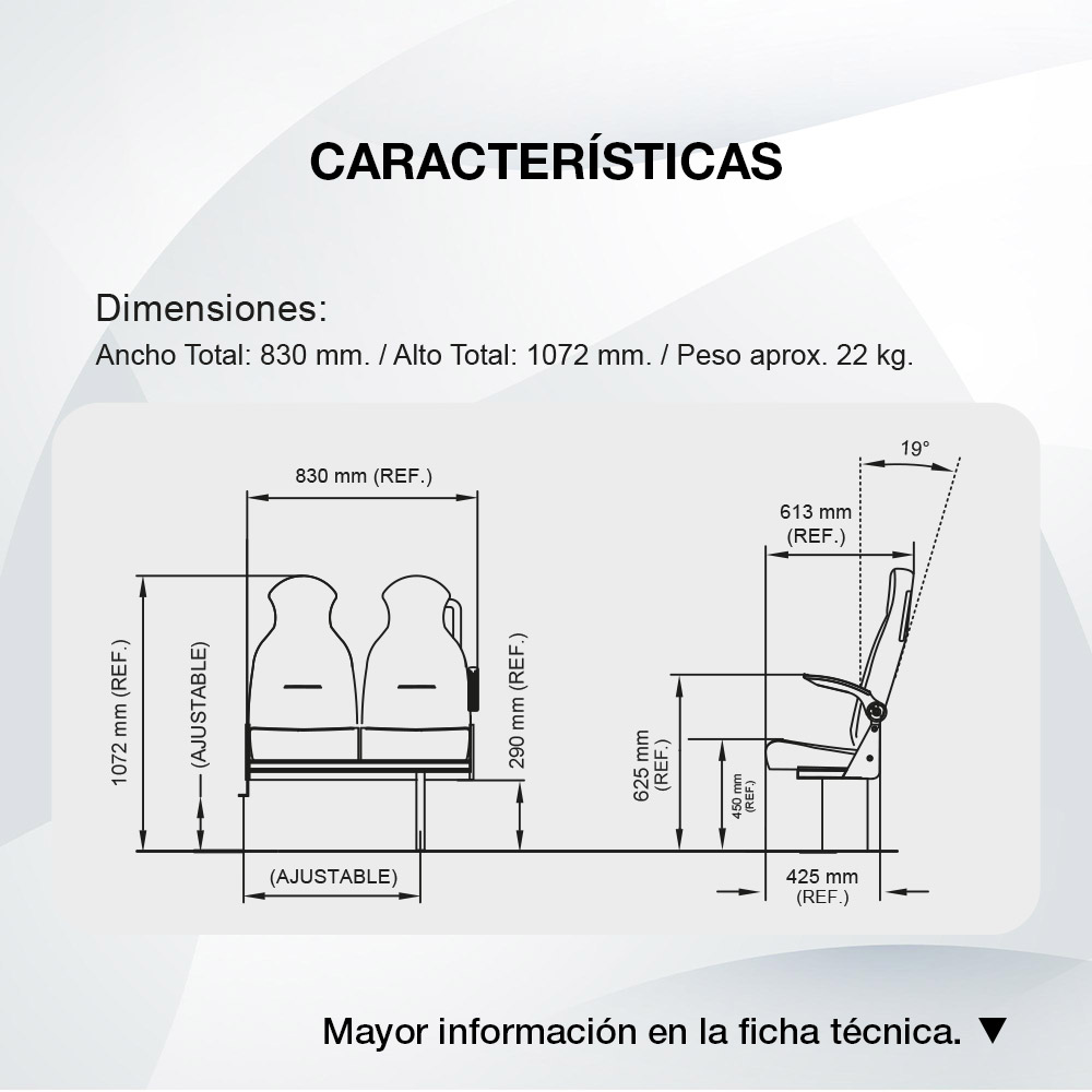 Diagrama Asiento Pegaso